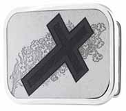 303392 Diagonal cross on white wood